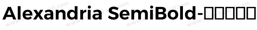 Alexandria SemiBold字体转换